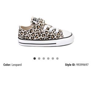 Converse Chuck Taylor- Toddler. Cheetah print. Size 5.